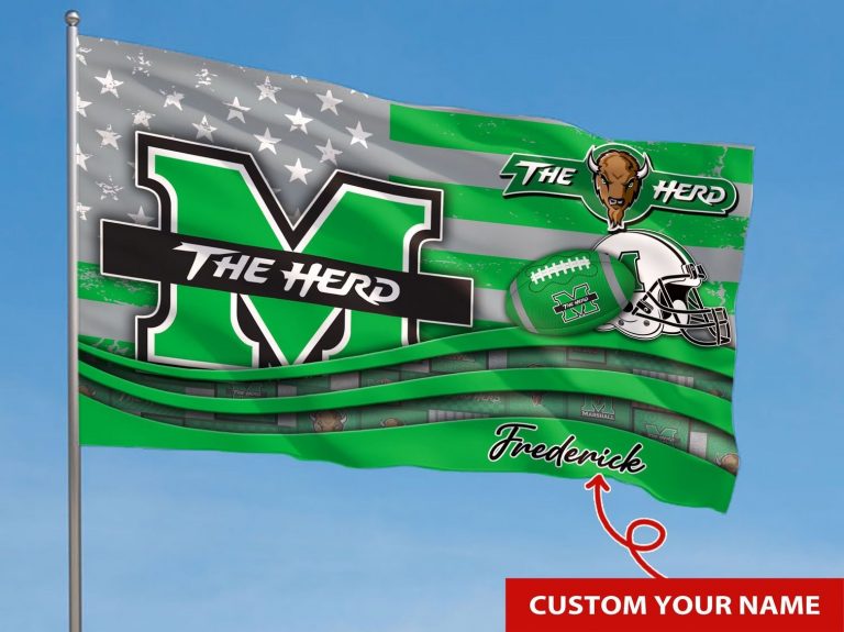 Personalized Marshall Thundering Herd NCAA custom flag 2