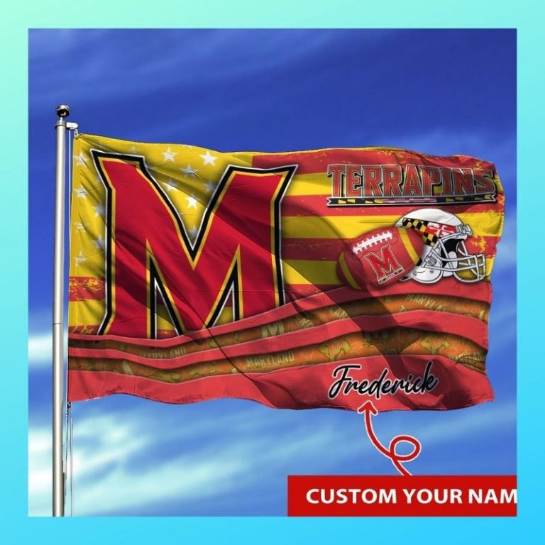 Personalized Maryland Terrapins NCAA custom flag 3