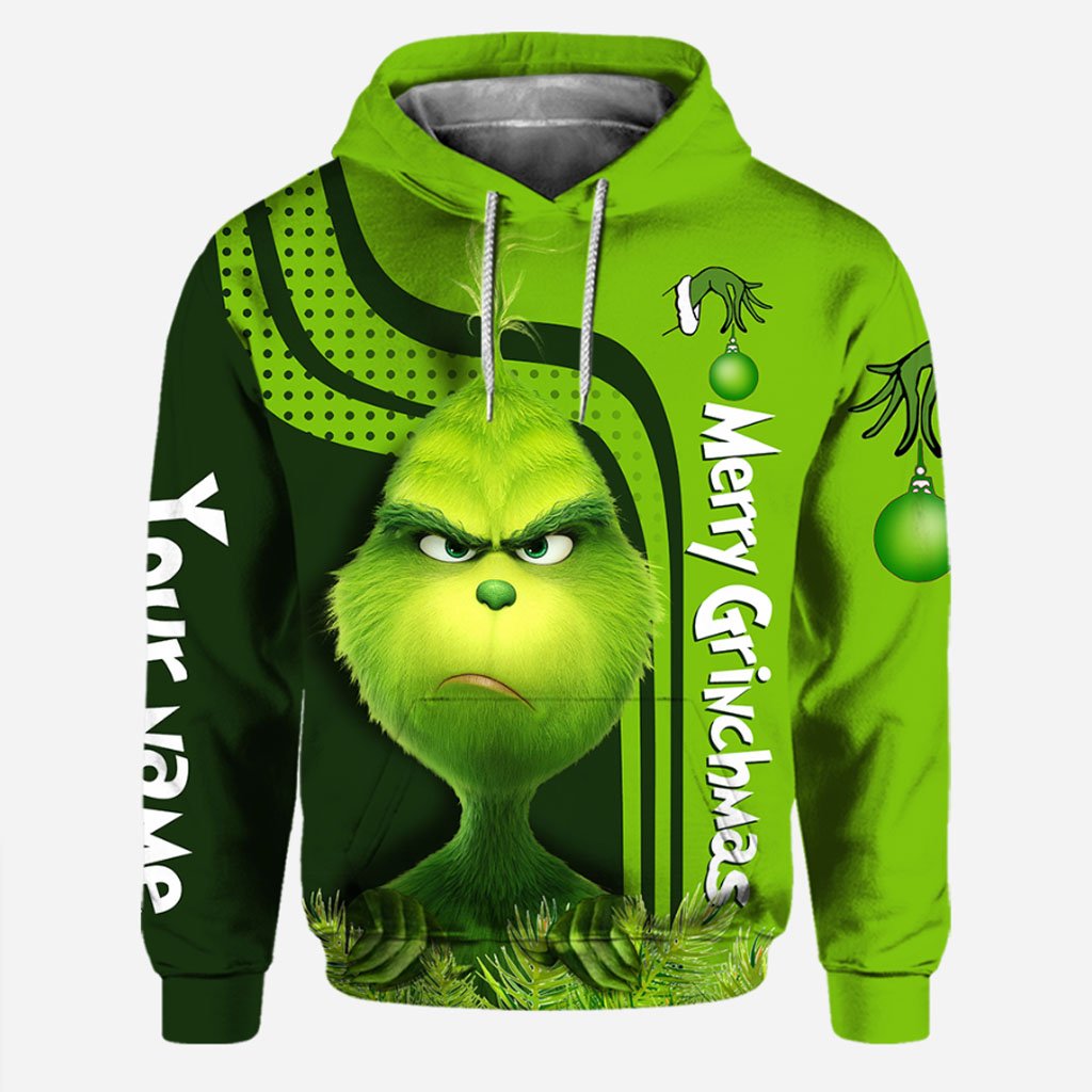 Personalized Merry Grinchmas 3d hoodie, legging 2 Personalized Merry Grinchmas 3d hoodie legging 4