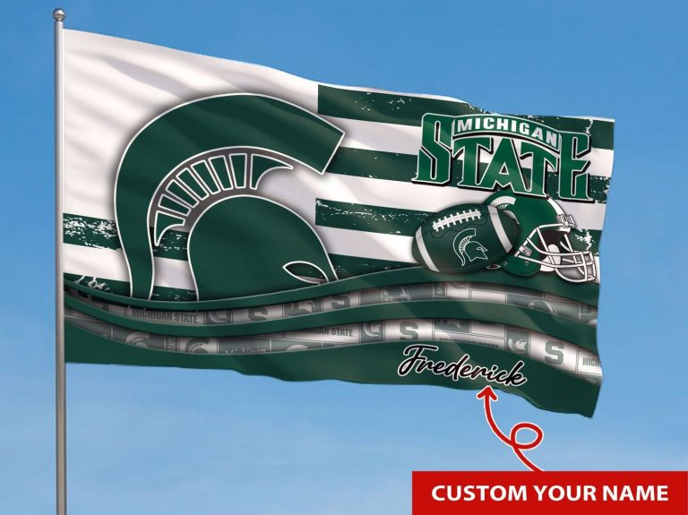 Personalized Michigan State Spartans NCAA custom flag 2