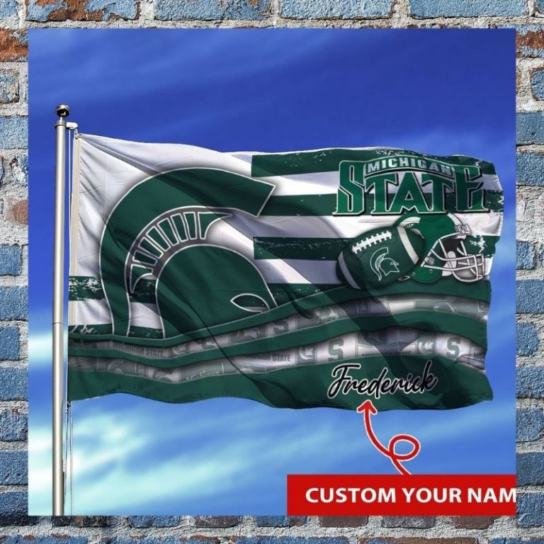 Personalized Michigan State Spartans NCAA custom flag 3