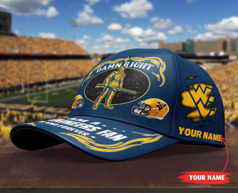 Personalized Mountaineers I am a Fan now and forever cap hat 3