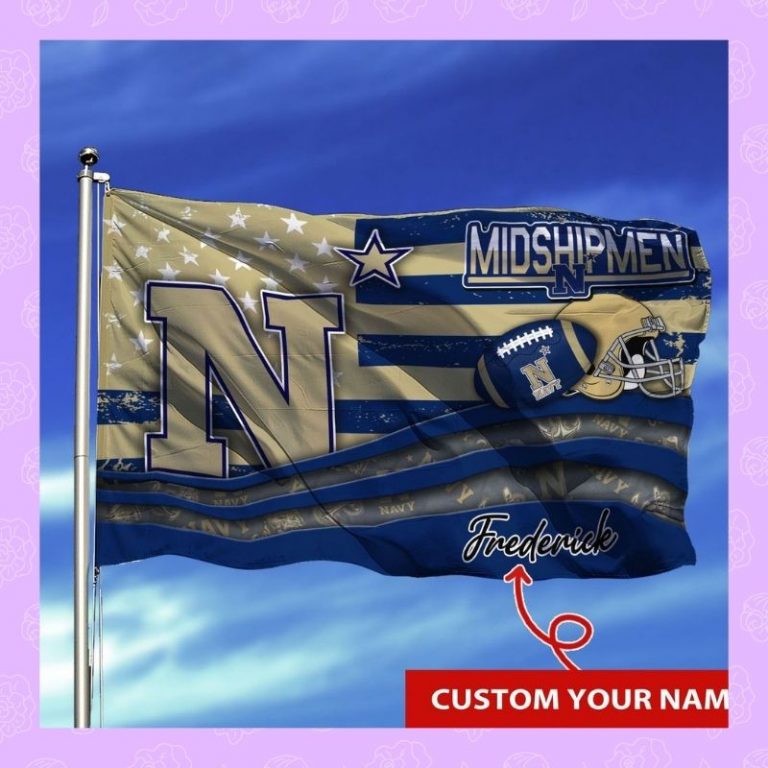 Personalized Navy Midshipmen NCAA custom flag 3