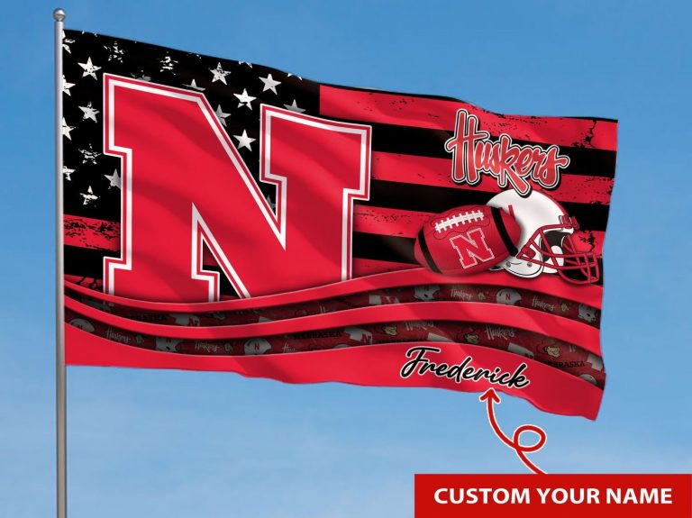 Personalized Nebraska Cornhuskers NCAA custom flag 2