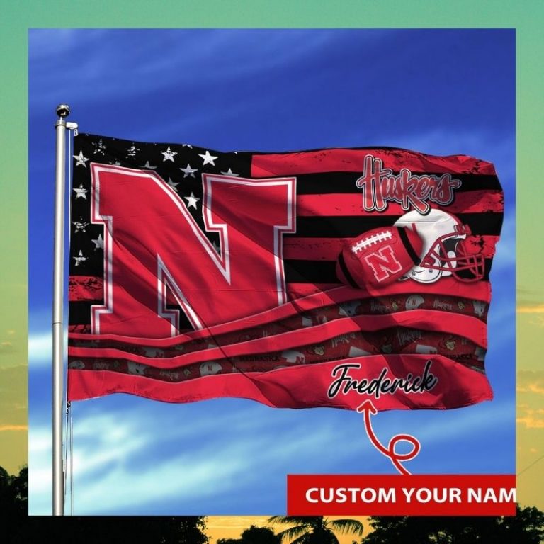 Personalized Nebraska Cornhuskers NCAA custom flag 3