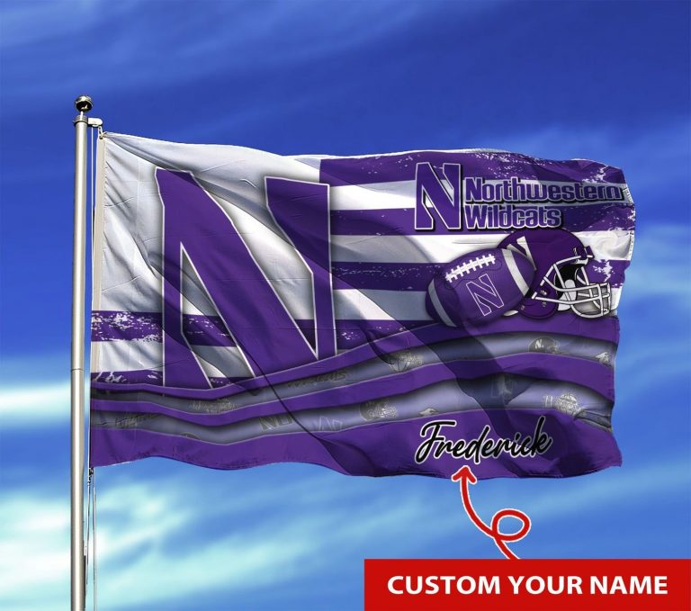 Personalized Northwestern Wildcats NCAA custom flag 1