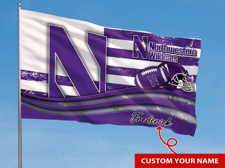 Personalized Northwestern Wildcats NCAA custom flag 2