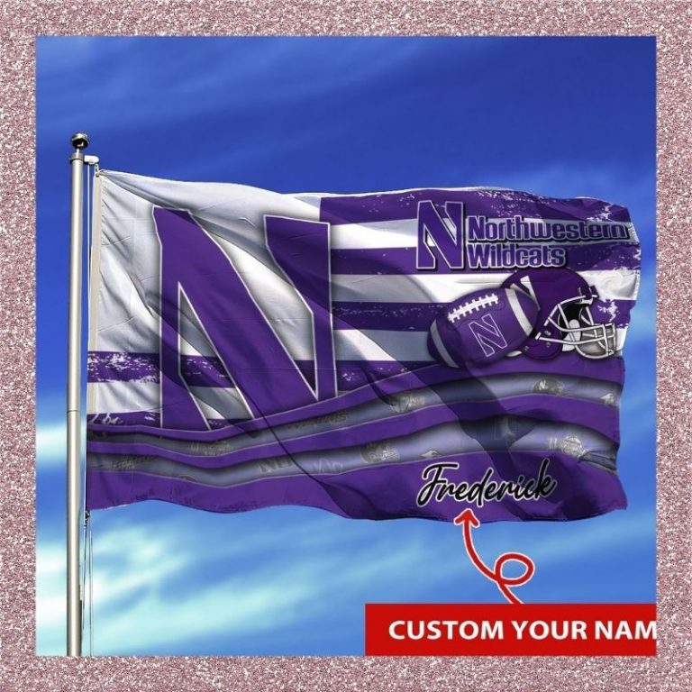 Personalized Northwestern Wildcats NCAA custom flag 3
