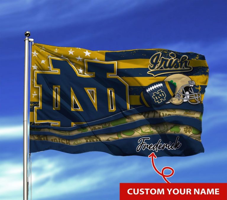 Personalized Notre Dame Fighting Irish NCAA custom flag 1