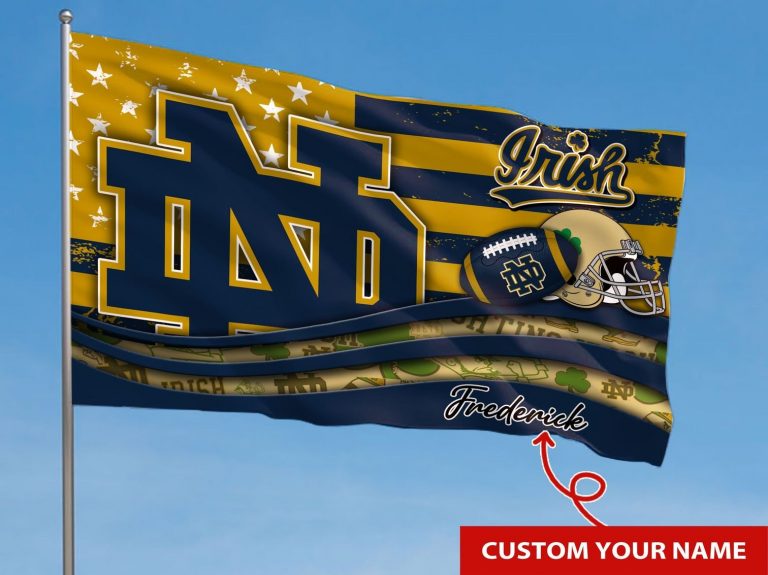 Personalized Notre Dame Fighting Irish NCAA custom flag 2