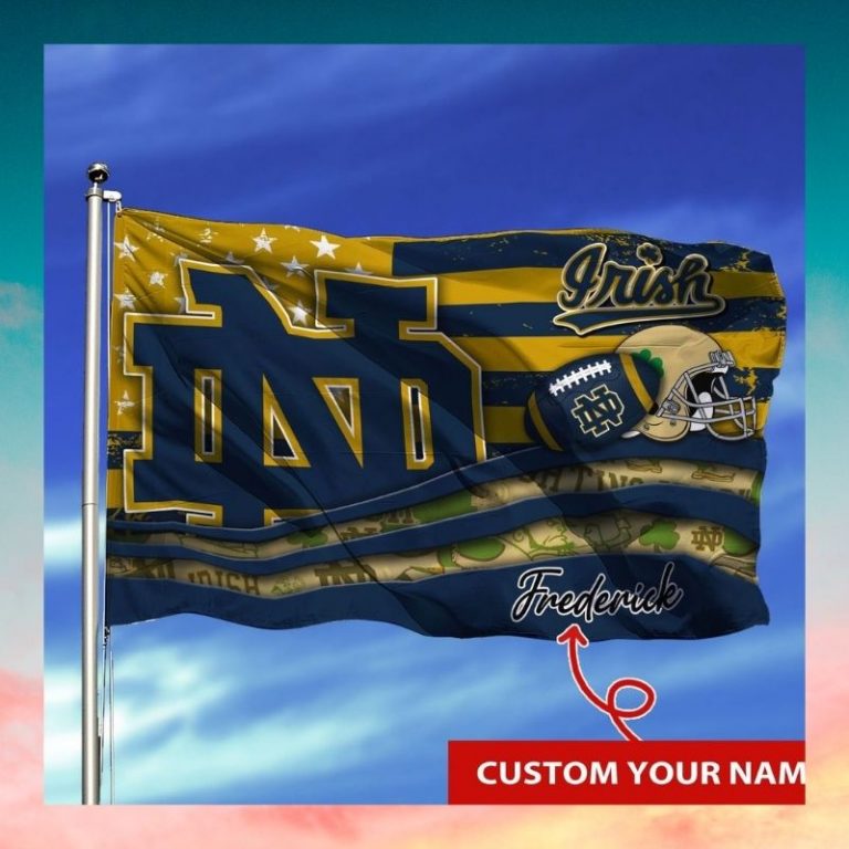 Personalized Notre Dame Fighting Irish NCAA custom flag 3