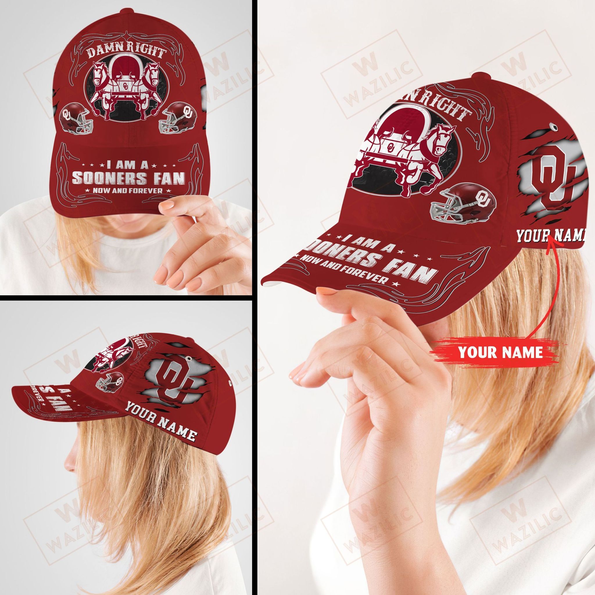 Personalized Oklahoma Sooners I am a Fan now and forever cap hat 9 Personalized Oklahoma Sooners I am a Fan now and forever cap hat 1