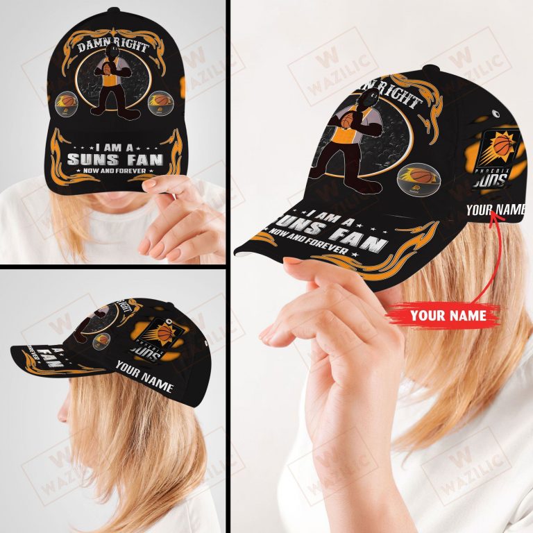 Personalized Phoenix Suns I am a Fan now and forever cap hat 1