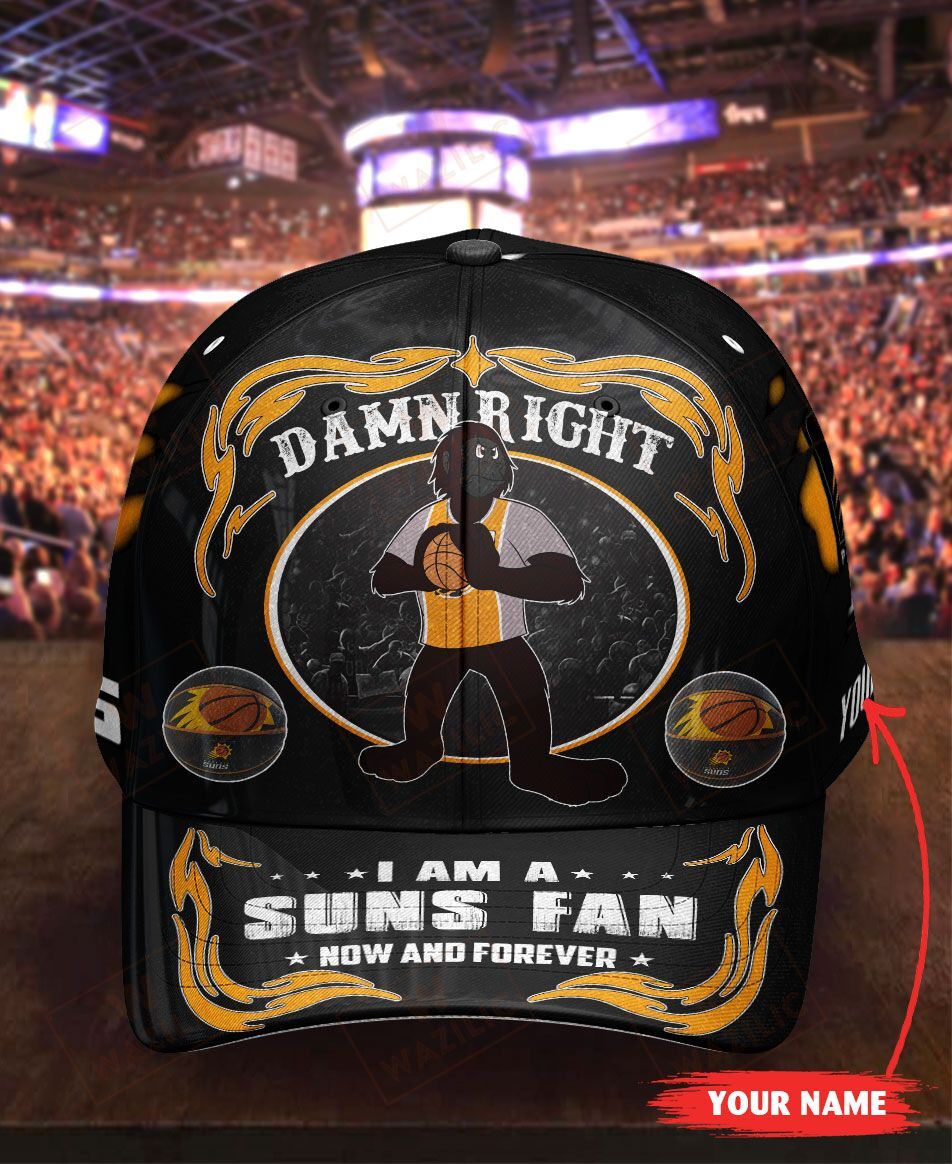 Personalized Phoenix Suns I am a Fan now and forever cap hat