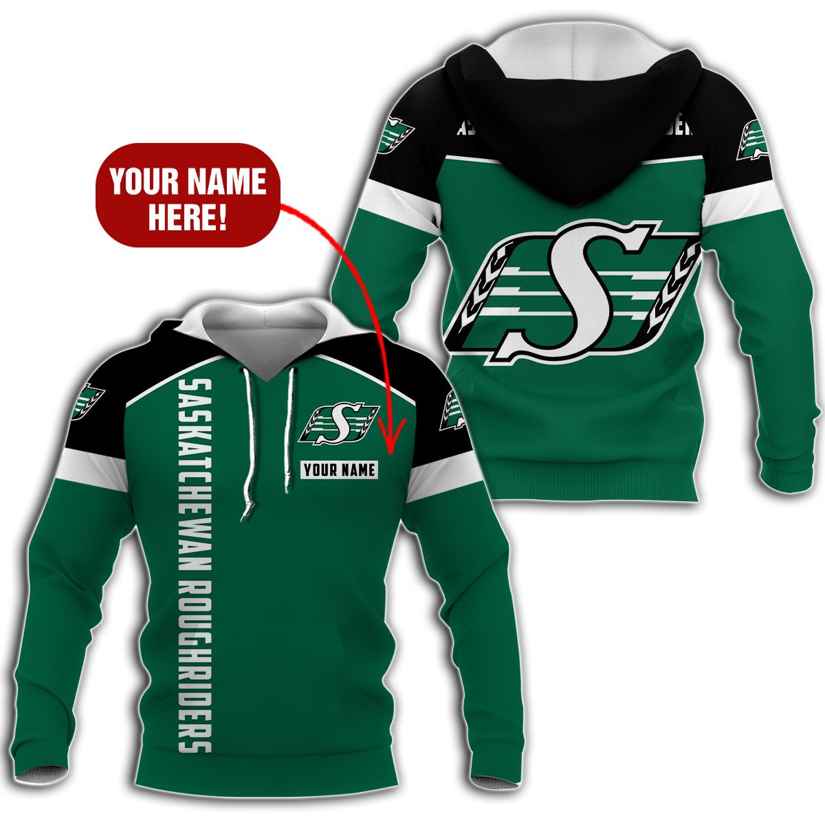 Personalized Saskatchewan Roughriders CFL 3d shirt, hoodie 1 Personalized Saskatchewan Roughriders CFL 3d shirt, hoodie word3
