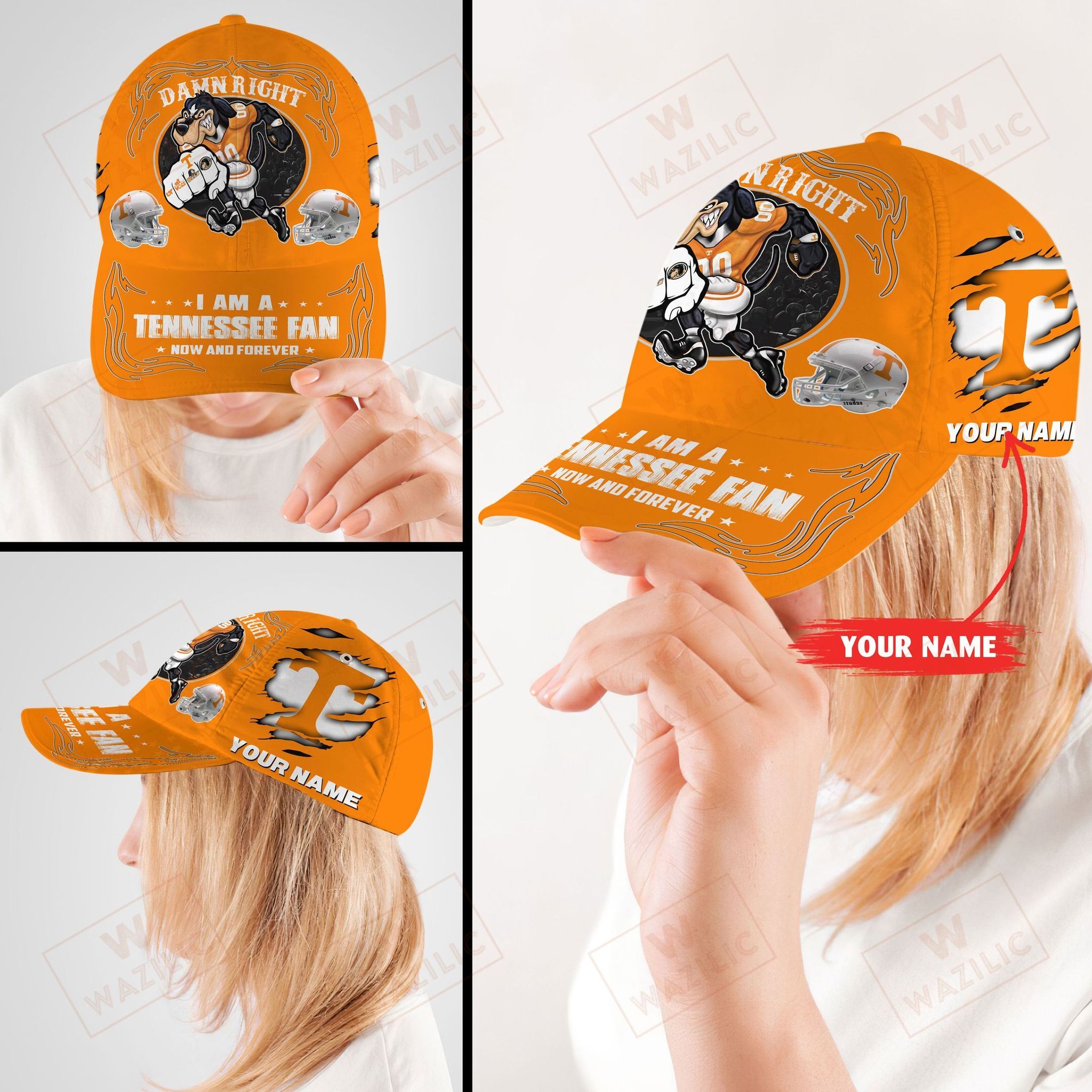 Personalized Tennessee Volunteers I am a Fan now and forever cap hat 1