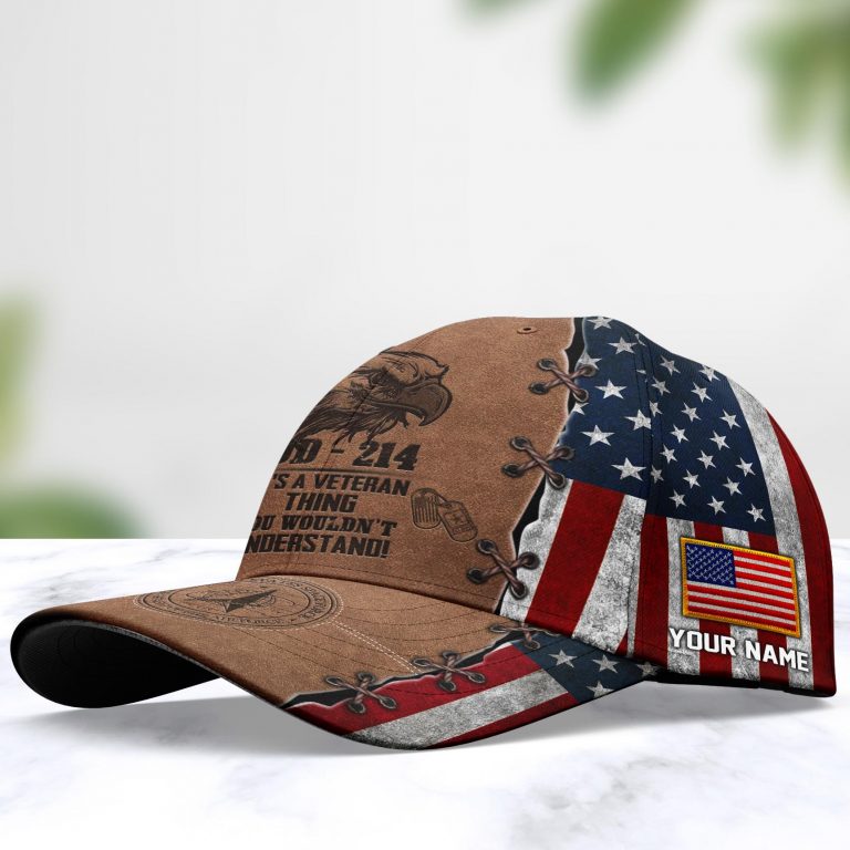 Personalized US Space Force American flag eagle Its A Veteran Thing You Wouldnt Understand cap 2