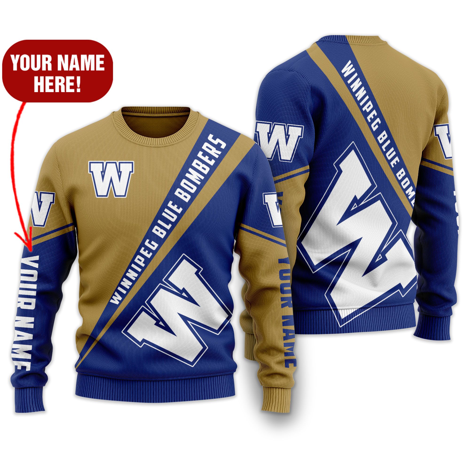 Personalized Winnipeg Blue Bombers CFL 3d All over printed shirt, hoodie 2 Personalized Winnipeg Blue Bombers CFL 3d All over printed shirt, hoodie word1