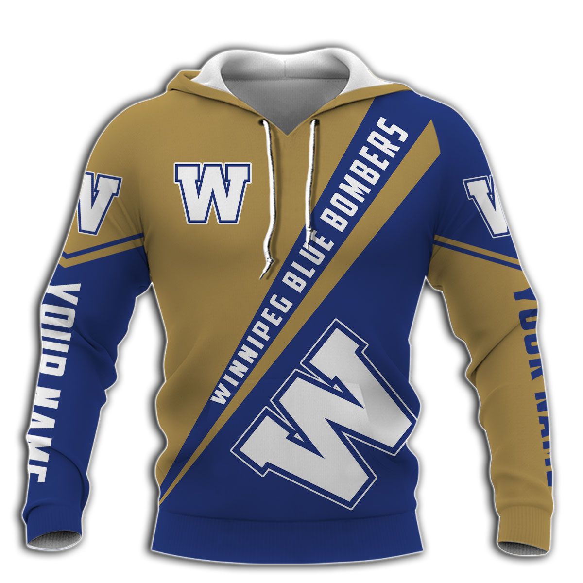 Personalized Winnipeg Blue Bombers CFL 3d All over printed shirt, hoodie word1