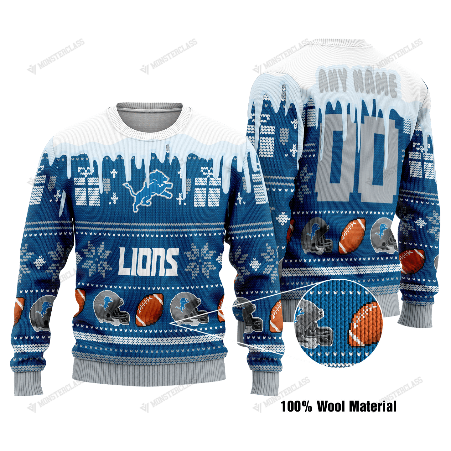 Personalized Detroit Lions custom NFL Christmas Sweater 5 Personalized Detroit Lions custom NFL Christmas Sweater