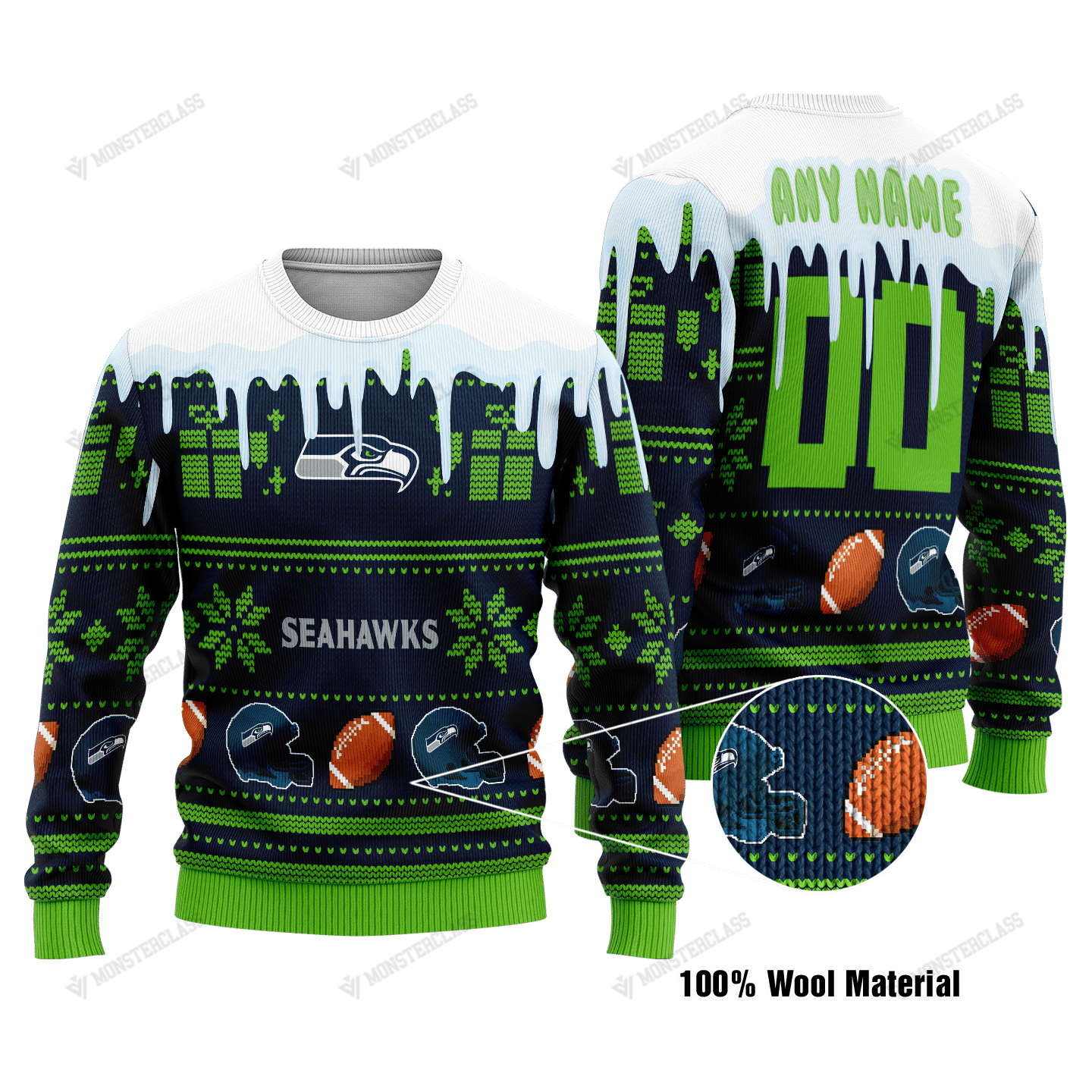 Personalized Seattle Seahawks custom NFLChristmas Sweater 1 Personalized Seattle Seahawks custom NFLChristmas Sweater