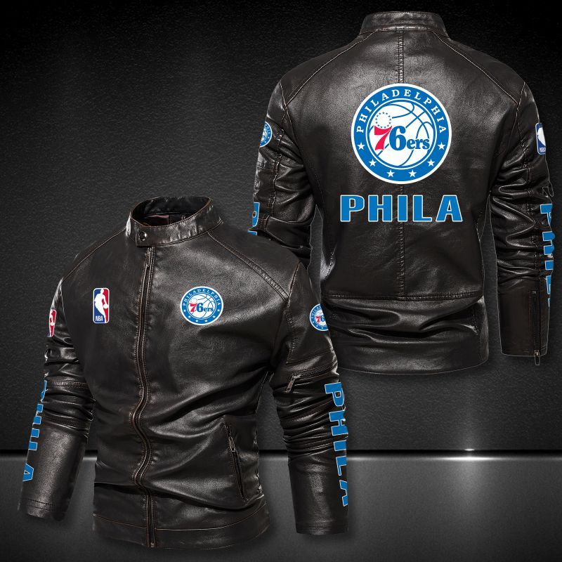 Philadelphia 76ers motor leather jacket