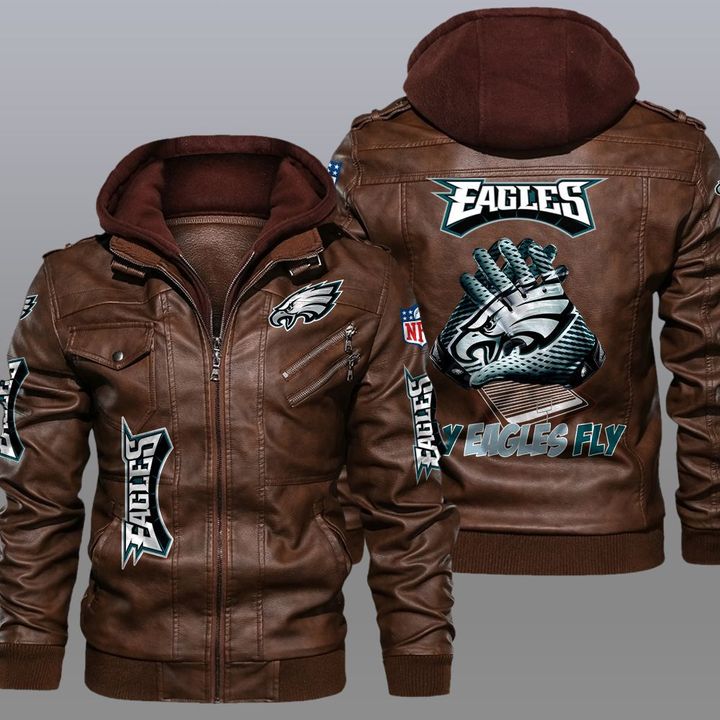 Philadelphia Eagles Fly Eagles Fly leather jacket 1
