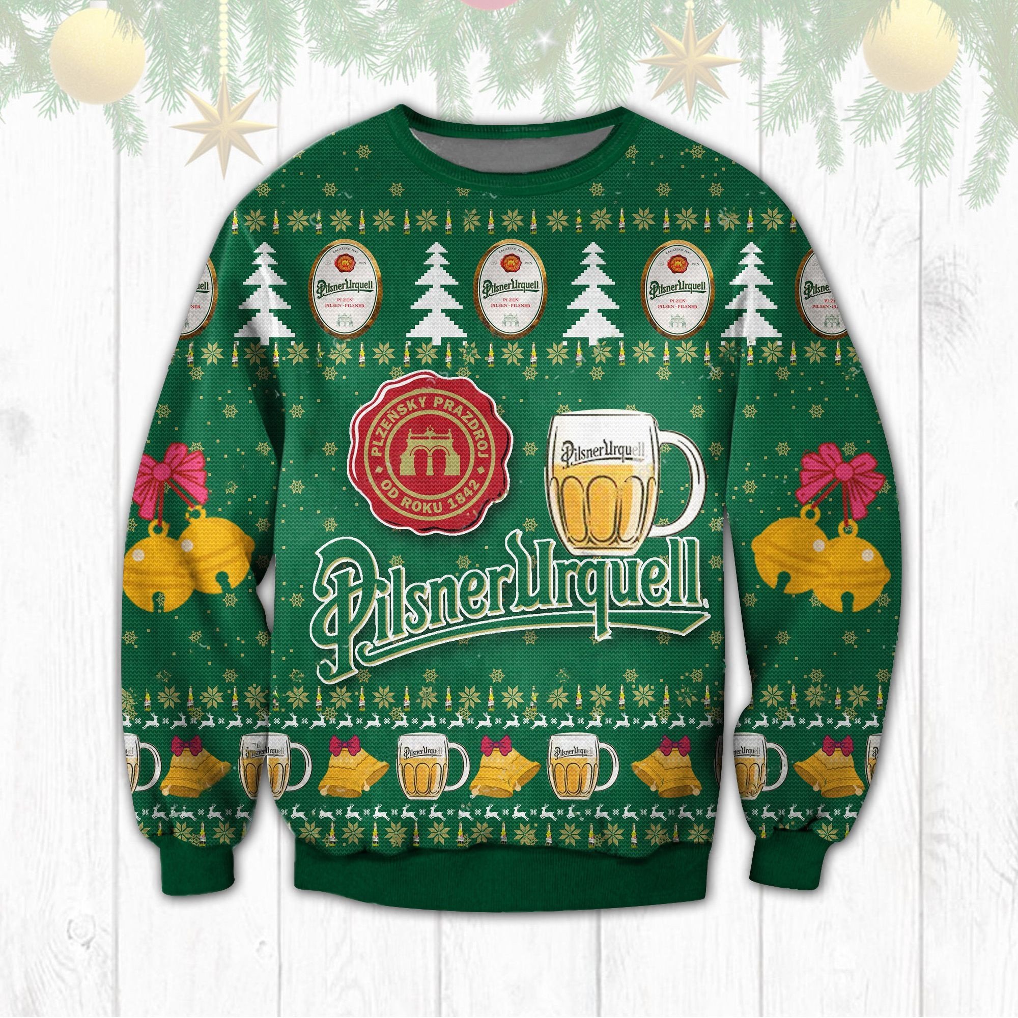 Pilsner Urquell Prazdroj 1842 Christmas sweater