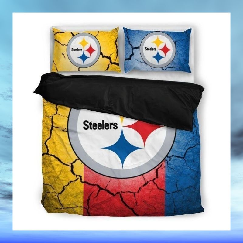 Pittsburgh Steelers quilt bedding set 2 Pittsburgh Steelers quilt bedding set 1