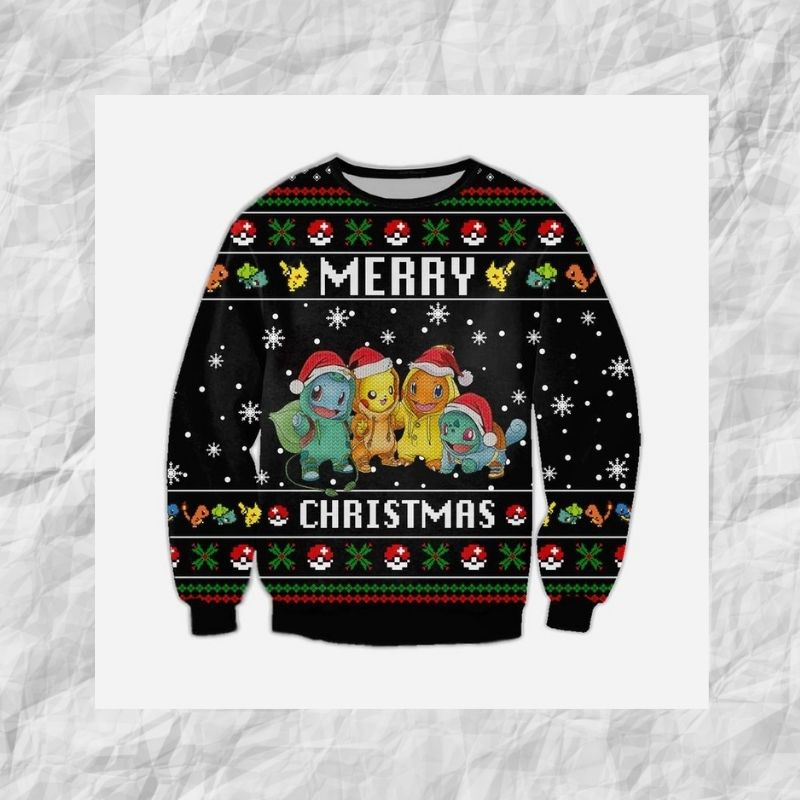 Pokemon Merry christmas sweater 2