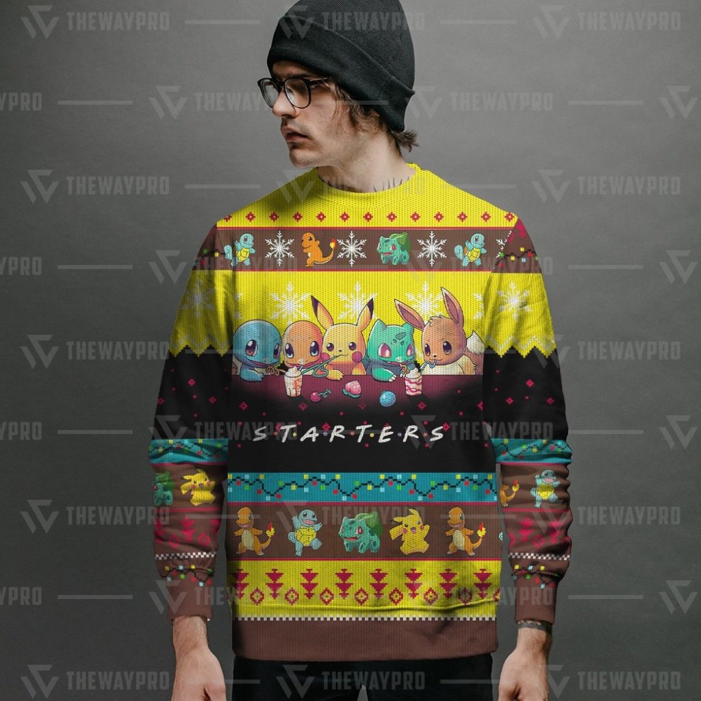 Pokemon Starters Friends TV sweater 2