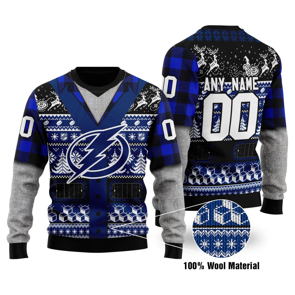Personalized Tampa Bay Lightning custom Ugly Christmas Sweater 2 Personalized Tampa Bay Lightning custom Ugly Christmas Sweater word2