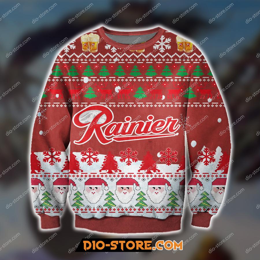 Rainier Beer Knitting Pattern Christmas Sweater