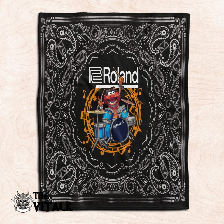 Roland Drums Animal The Muppet Fleece Blanket 1 Roland Drums Animal the Muppet fleece blanket 1