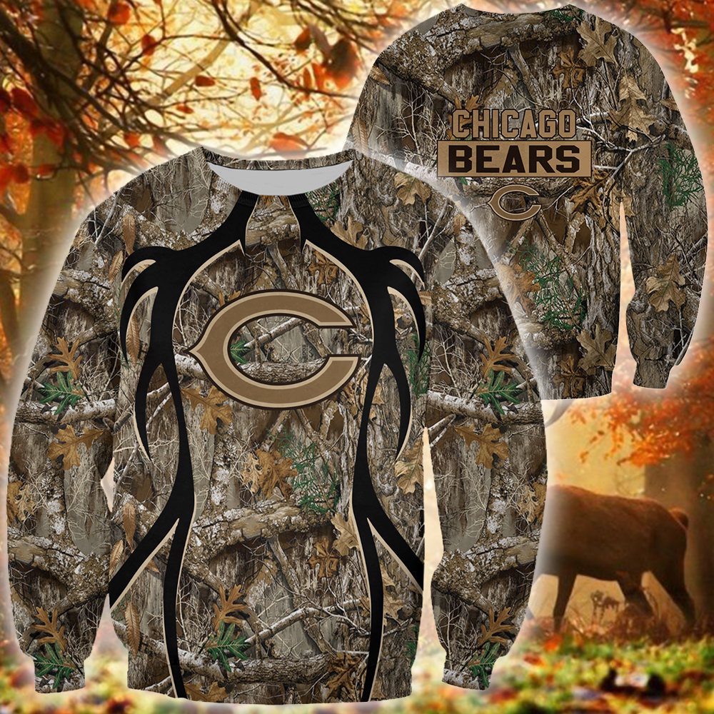 NEW Chicago Bears NFL camo 3d shirt, hoodie 4 NEW Chicago Bears NFL camo 3d shirt, hoodie word3