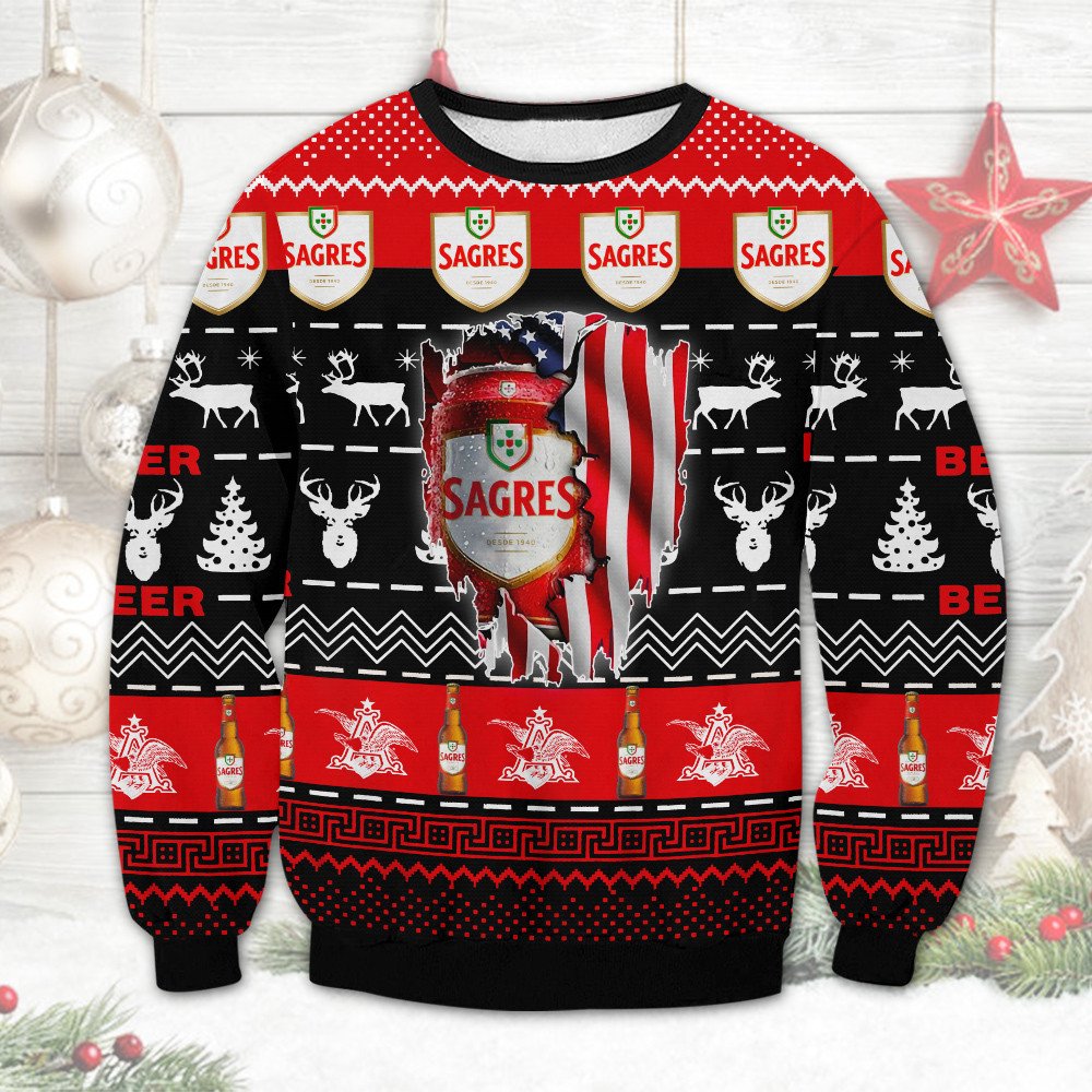 Sagres Branca Ugly Christmas Sweater 9