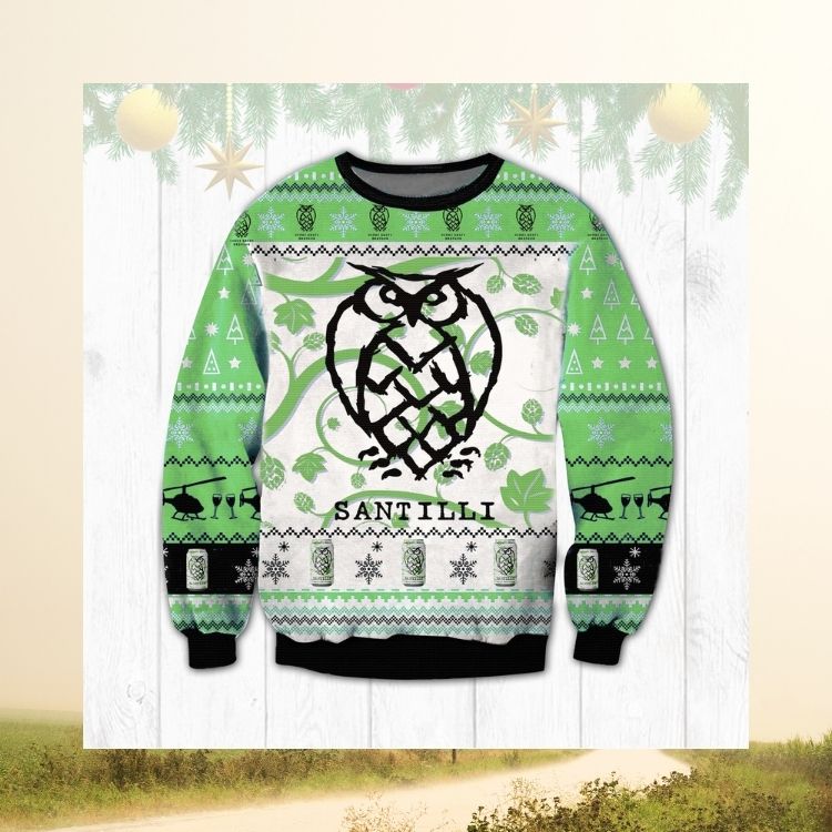 Santilli Night Shift Brewing Christmas sweater 2 Santilli Night Shift Brewing Christmas sweater word2