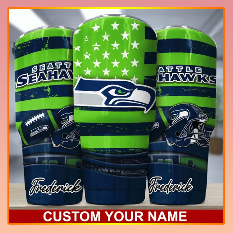 Seattle Seahawks Custom Name Tumbler 4 Seattle Seahawks Custom Name Tumbler2