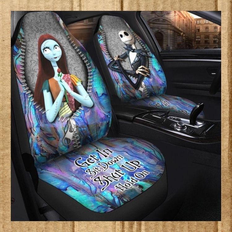 Seat Cover Skellington And Sally Get In Sit Down Shut Up Hold On 12