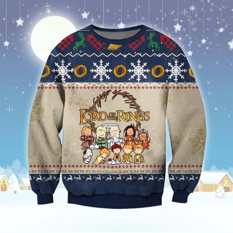 Snoopy The Lord Of The Ring Christmas Sweater