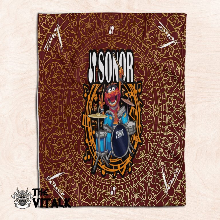 Sonor Drums Animal The Muppet Fleece Blanket 1 Sonor Drums Animal the Muppet fleece blanket 1
