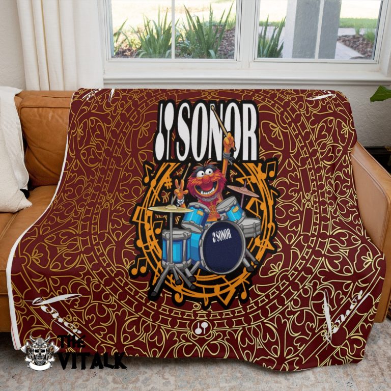 Sonor Drums Animal The Muppet Fleece Blanket 2 Sonor Drums Animal the Muppet fleece blanket 2