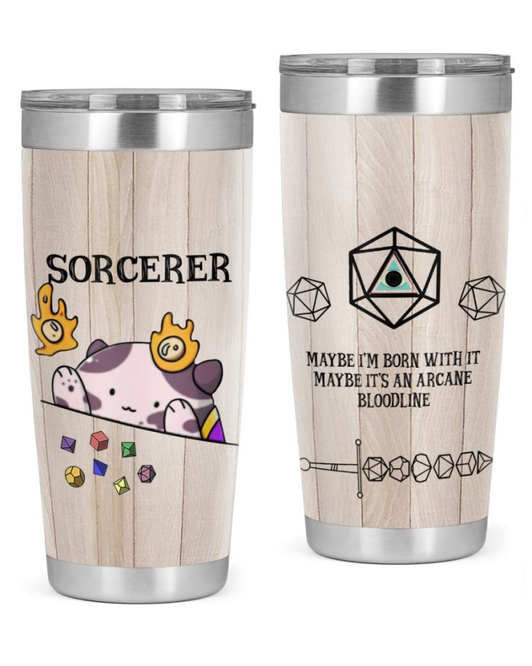 Sorcerer Maybe Im born with it Dungeons and Dragons tumbler 1