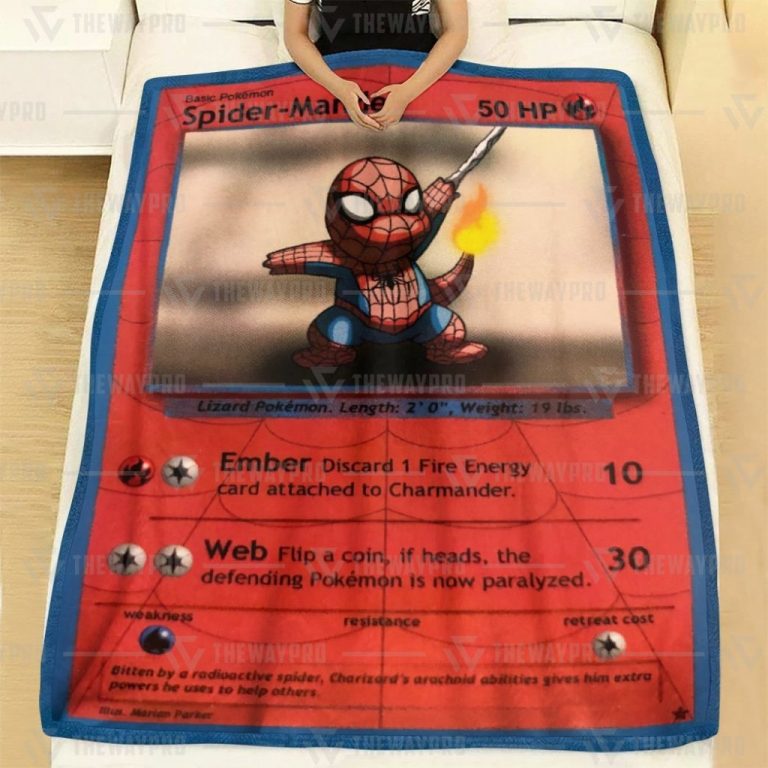 Spider Mander Pokemon Blanket 1