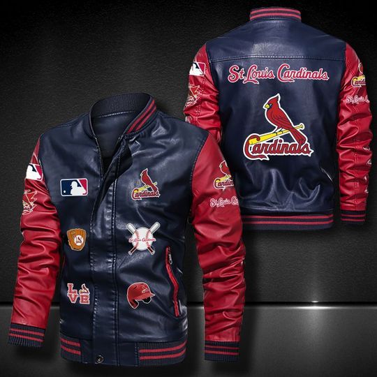 St. Louis Cardinals Leather bomber Jacket 1