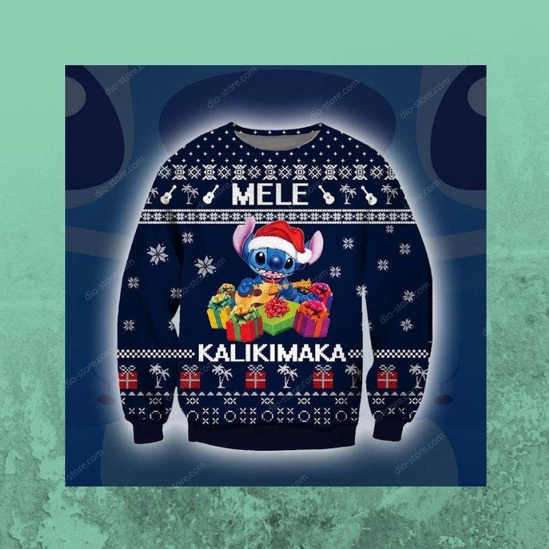 Stitch Mele Kalikimaka christmas sweater 3