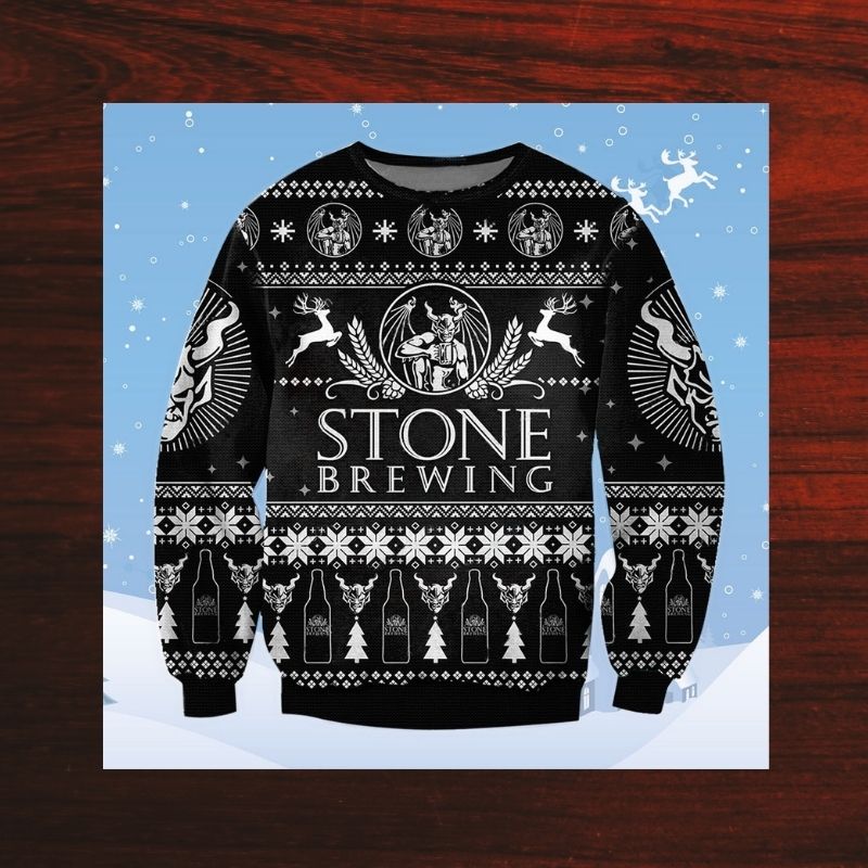 NEW Stone Brewing black bottle sweatshirt sweater 2 NEW Stone Brewing black bottle sweatshirt sweater word3