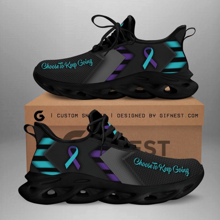 HOT Choose to keep going Suicide Prevention Awareness clunky max soul sneaker word2