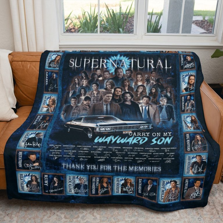 Supernatura Carry on my wayward son blanket 2