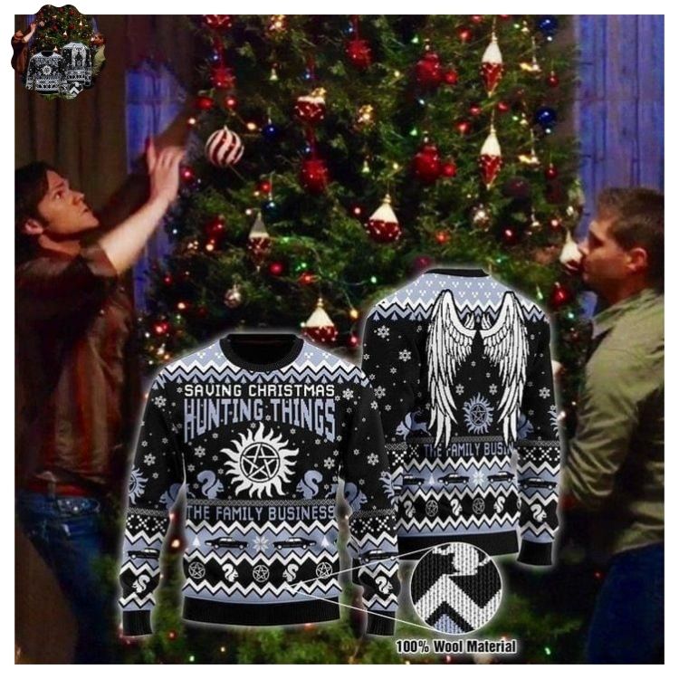 Supernatural Saving Christmas hunting things the family business weater 2